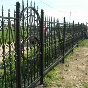 Forged suburban fence