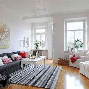 Style scandinave dans un appartement moderne