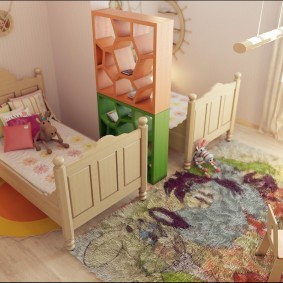 فصل غرفة للأطفال من جنسين مختلفين