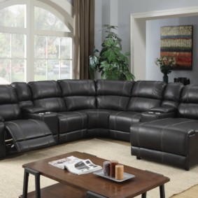 Comfortable sofa for a large family