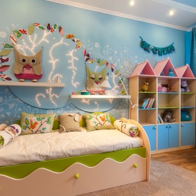 حائط ديكور حكاية في غرفة للأطفال