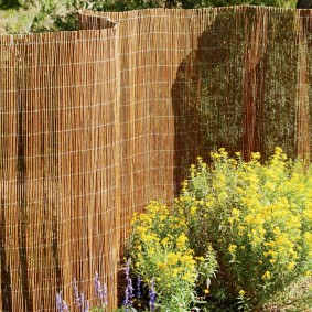 Homemade Willow Rod Fence