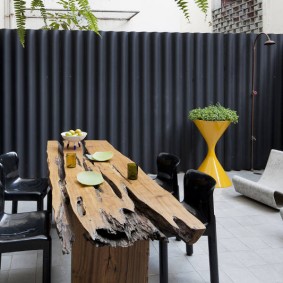 طاولة حديقة الخشب الصلب