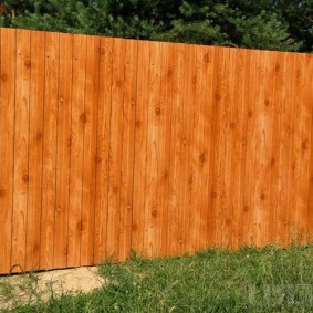 Lacquered solid fence