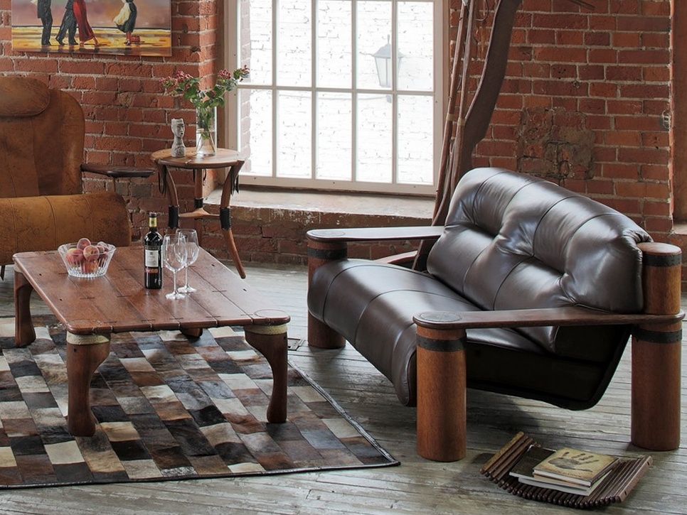 Leather Loft Style Sofa
