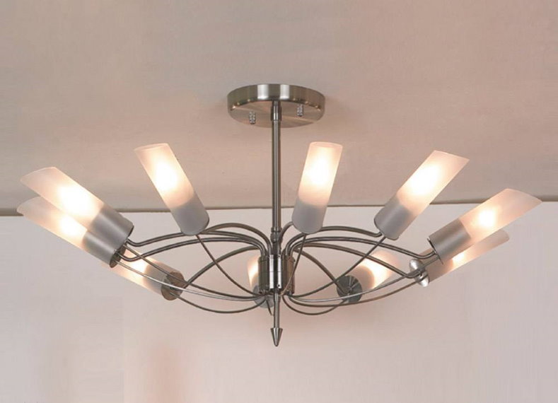 Contemporary low ceiling chandelier