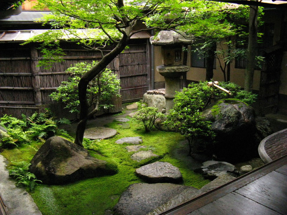 Japansk stil liten hage