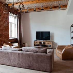 Loft living room interior style