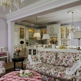 sufragerie în stil interior fotografie provence