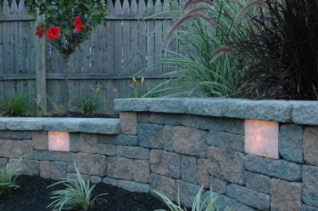 מנורות קיר בקיר תומך עשוי אבן טבעית