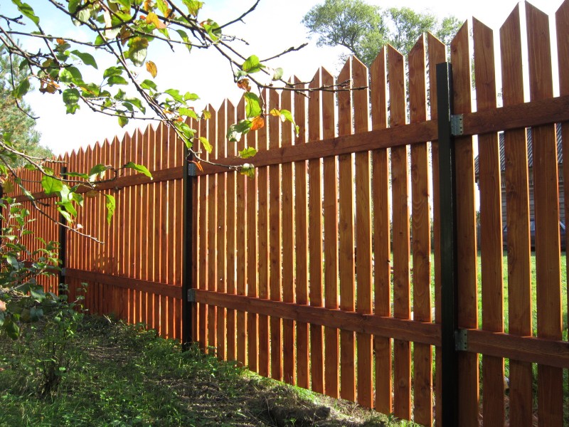 thiết kế hàng rào gỗ