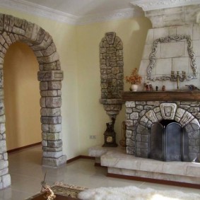 stone arch in apartment ideas photo