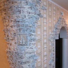 stone arch in apartment decoration ideas