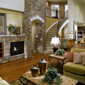 stone arch in the apartment types of design