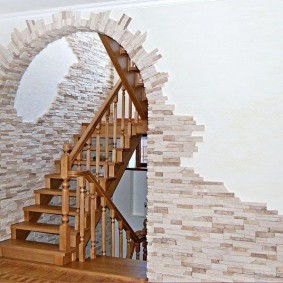 arc de piatră în fotografie de design de apartament