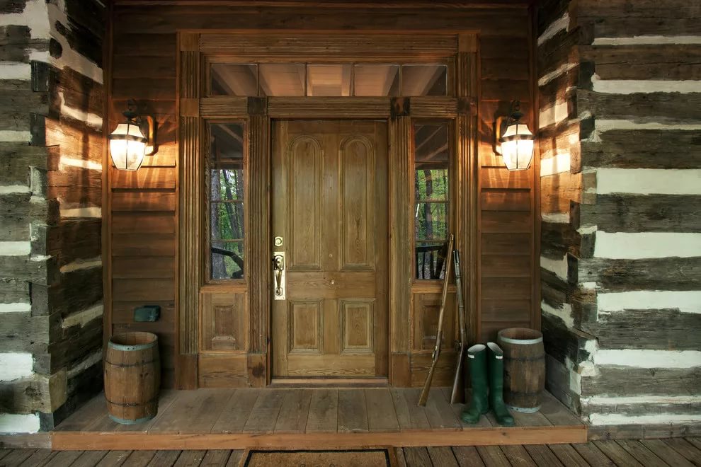 רעיונות לעיצוב דלת כניסה מעץ