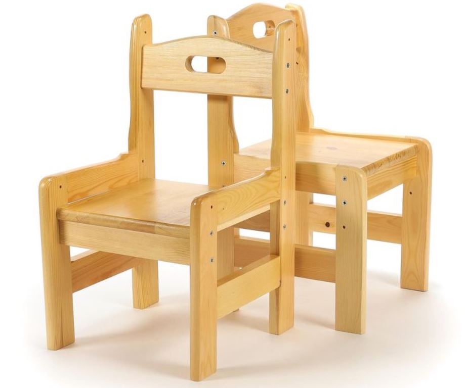 كرسي خشب الصنوبر عالية