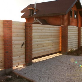 wooden fence for plot decor