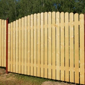 wooden fence for an idea site