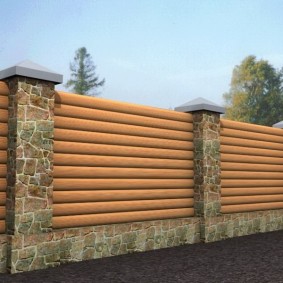 wooden fence for plot options