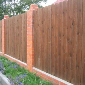 wooden fence for the plot photo options