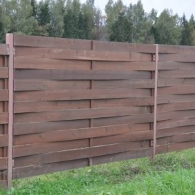 wooden fence for plot ideas photo