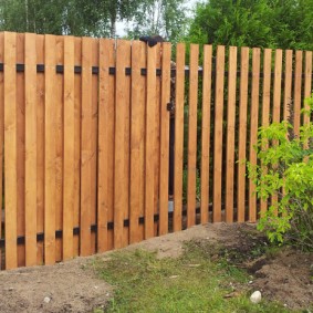 wooden fence for plot design