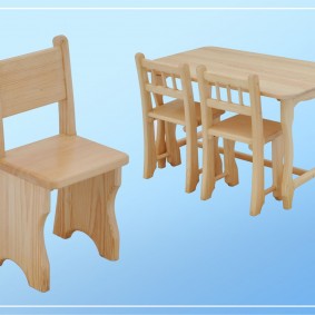 أفكار ديكور كرسي الطفل الخشبي