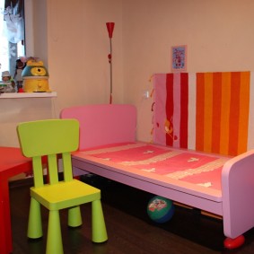dětské dřevěné židle nápady interiéru
