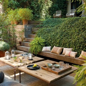 Outdoor garden tables