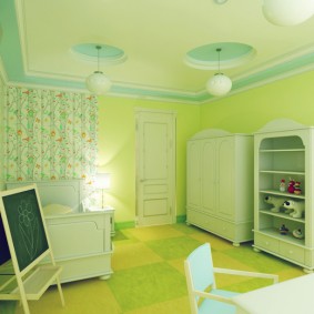 גוונים ירוקים בעיצוב חדר הילדים