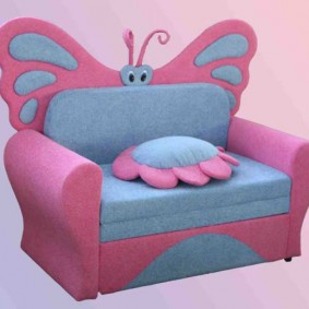 Game chair Butterfly for the child of the preschool child