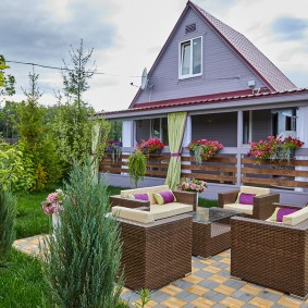 Cottage avec terrasse ouverte