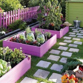 Square garden beds