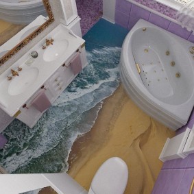 Corner bathtub with hydromassage