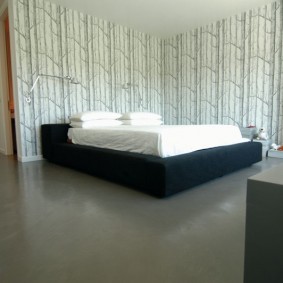 Bedroom with a wide bed