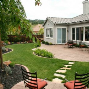 Garden patio area