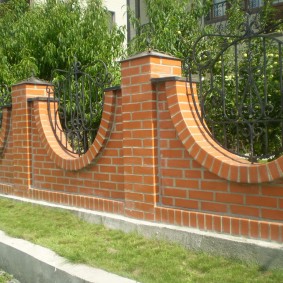 brick fence design options