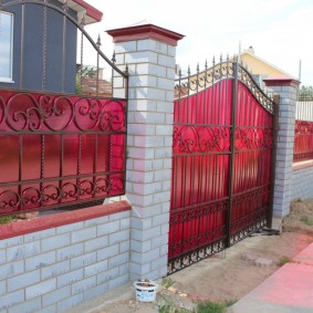 décoration de photo de clôture de brique