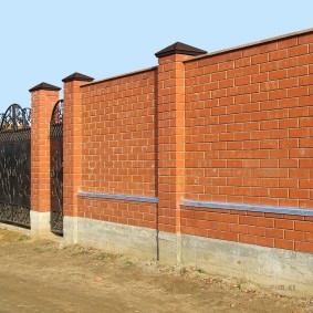 options d'idées de clôture de brique