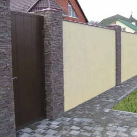 brick fence design