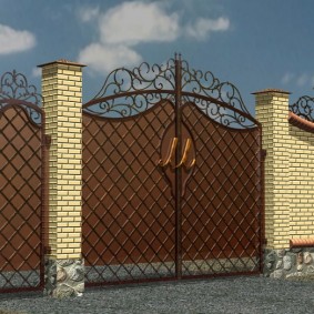 brick fence types of decor