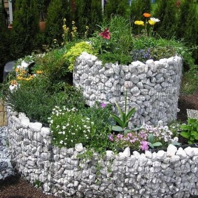 stone flower bed