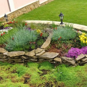 stone flower bed options