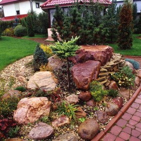 do-it-yourself flower beds made of stones photo reviews