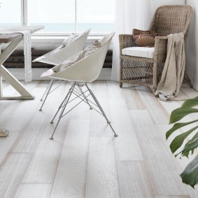laminate in the living room overview