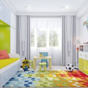modernes Kinderzimmer-Innenfoto