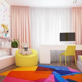 moderni vaikų kambario dekoro nuotrauka
