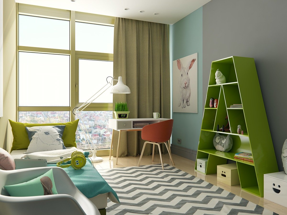 תמונה מודרנית לעיצוב חדר ילדים