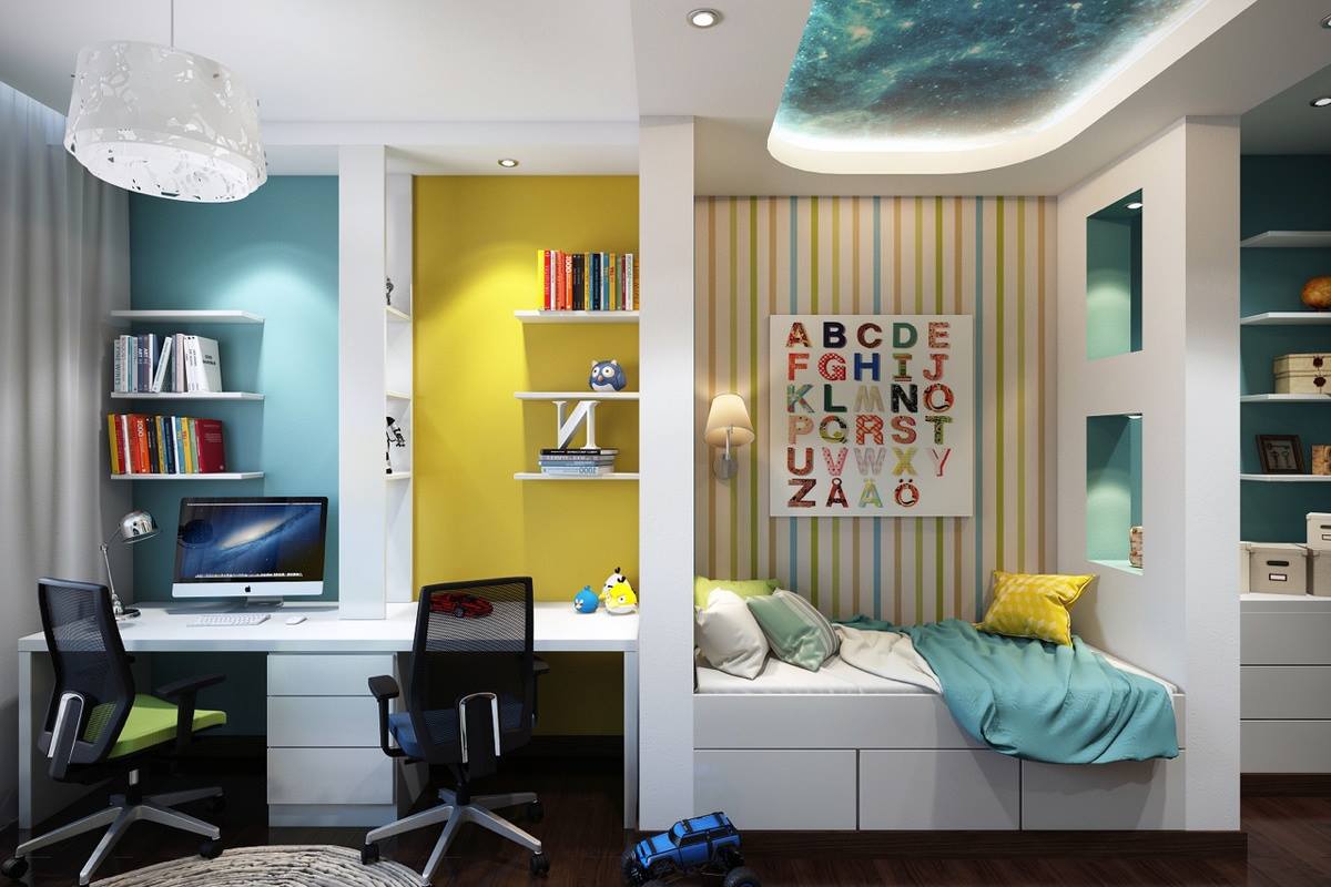 design modern al unei camere pentru copii